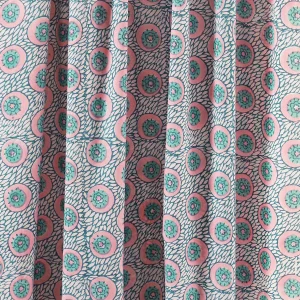 20" Teal Blue Dinner Fabric Napkins Floral Print - Image 11