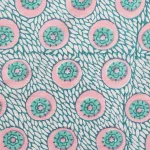 20" Teal Blue Dinner Fabric Napkins Floral Print - Image 9