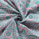 20" Teal Blue Dinner Fabric Napkins Floral Print - Image 8