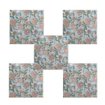 24 PC Washable Napkins Square Cotton Grey Cloths