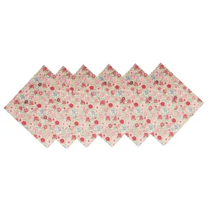 24 PCS Hand Block Print Cocktail Dinner Napkins - Image 4