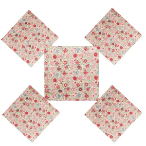 24 PCS Hand Block Print Cocktail Dinner Napkins - Image 6