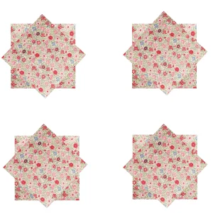 24 PCS Hand Block Print Cocktail Dinner Napkins - Image 7