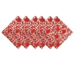 48 pcs Beige Floral Print 16"x16" Table Napkins - Image 4