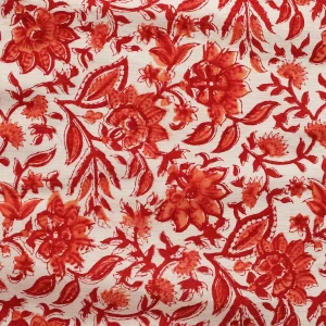 48 pcs Beige Floral Print 16"x16" Table Napkins - Image 7