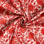48 pcs Beige Floral Print 16"x16" Table Napkins - Image 9