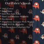 5 Yard Blue Elephant Print Cotton Fabric Craft Making - Image 6