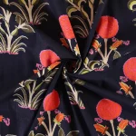 Beautiful Black Red Floral Print Dinner Napkins Set of 48 Pcs - Image 13