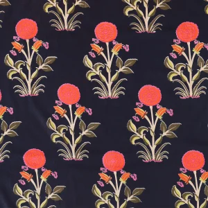 Beautiful Black Red Floral Print Dinner Napkins Set of 48 Pcs - Image 9