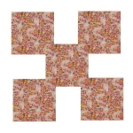 Beautiful Black Red Floral Print Dinner Napkins Set of 48 Pcs (Copy) - Image 3
