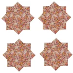 Beautiful Black Red Floral Print Dinner Napkins Set of 48 Pcs (Copy) - Image 4