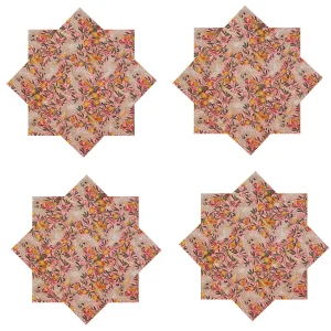 Beautiful Black Red Floral Print Dinner Napkins Set of 48 Pcs (Copy) - Image 4