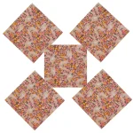 Beautiful Black Red Floral Print Dinner Napkins Set of 48 Pcs (Copy) - Image 5