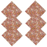 Beautiful Black Red Floral Print Dinner Napkins Set of 48 Pcs (Copy) - Image 6