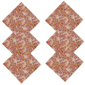 Beautiful Black Red Floral Print Dinner Napkins Set of 48 Pcs (Copy) - Image 6