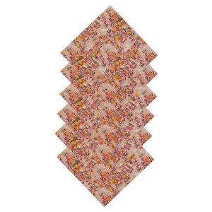 Beautiful Black Red Floral Print Dinner Napkins Set of 48 Pcs (Copy) - Image 8