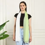 Beautiful Green Ombre Scarves Viscose Rayon Stole - Image 2