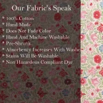 Beautiful White & Multicolor Floral Hand Block Print Fabric - Image 6