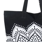 Black Ombre Mandala Shopping Shoulder Bags - Image 2