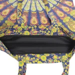 Blue Peacock Mandala Print Tote Bag - Image 4