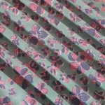 Craft Dressmaking Green Floral Print Cotton Fabric - Image 2