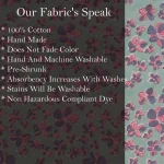 Craft Dressmaking Green Floral Print Cotton Fabric - Image 6