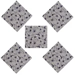 Dinner Kitchen Table Cotton Napkins Blue Floral Print - Image 5
