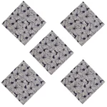 Dinner Kitchen Table Cotton Napkins Blue Floral Print - Image 6