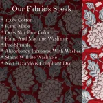 Dressmaking Maroon Floral Print Cotton Fabric - Image 6