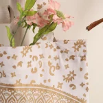 Gold Ombre Mandala Print Women's Cotton Purse / Bag - Image 4