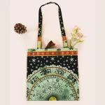 Green Astrology Geometric Tote Bags
