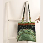 Green Astrology Geometric Tote Bags - Image 2