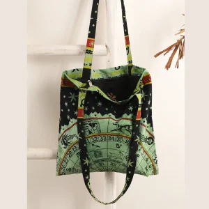Green Astrology Geometric Tote Bags - Image 3