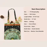 Green Astrology Geometric Tote Bags - Image 6