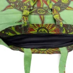 Green Astrology Sun Mandala Shopping Bags - Image 3