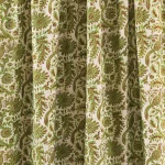 Green Bird Fabric Pure Cotton Fabric Hand Block Print - Image 3