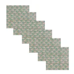 Green Cloth Napkins Set Hand Block Floral Printed - Image 2