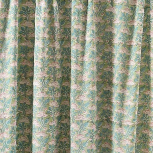 Green Cloth Napkins Set Hand Block Floral Printed - Image 11