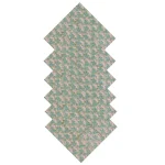 Green Cloth Napkins Set Hand Block Floral Printed - Image 3