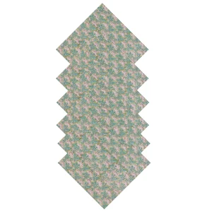 Green Cloth Napkins Set Hand Block Floral Printed - Image 3