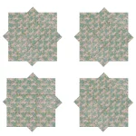 Green Cloth Napkins Set Hand Block Floral Printed - Image 7