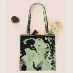 Green Fairy Land Cotton Bags Casual Zipper Purse