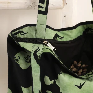 Green Fairy Land Cotton Bags Casual Zipper Purse - Image 5