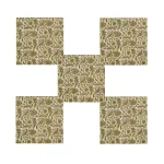 Green Floral And Bird Print Square Napkins Set - Image 3