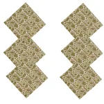 Green Floral And Bird Print Square Napkins Set - Image 6