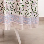 Hand Block Floral Print Kitchen Decor Table Cover And Napkins - Image 6