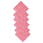 Hand Block Pink Abstract Print Set of 6 PCs Cotton Napkins - Image 5
