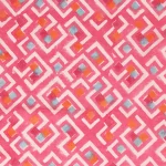 Hand Block Pink Abstract Print Set of 6 PCs Cotton Napkins - Image 7