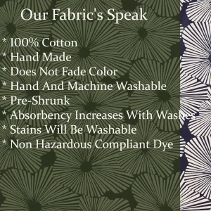 Hand Block Print Cotton Blue Floral Running Craft Fabric - Image 6