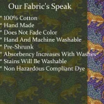 Hand Block Print Cotton Fabric, Purple Leopard Fabric - Image 6